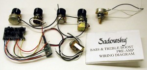 Sadowsky preamp install kit